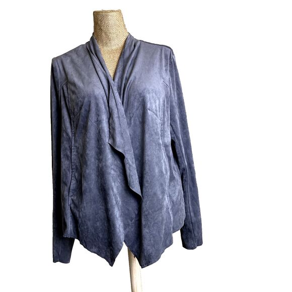 Kut from The Kloth Gray Long Sleeve Open Blazer Sz L Cardigan Whimsygoth - Picture 11 of 15